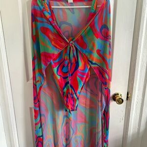 Colorful Women's Swim Cover-Up